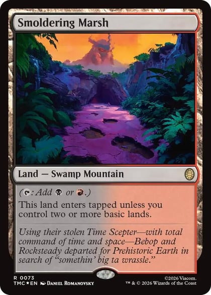 Smoldering Marsh (Surge Foil), Commander: Teenage Mutant Ninja Turtles 73