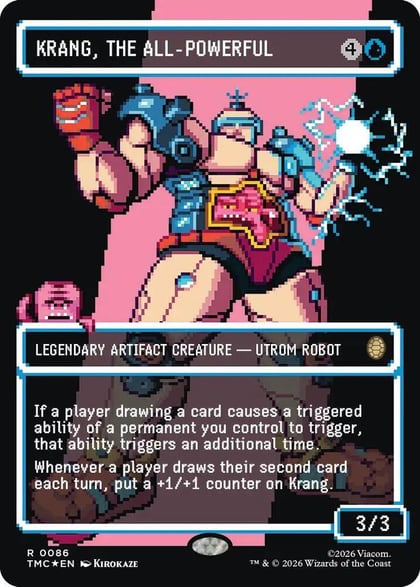 Krang, the All-Powerful (Borderless) (Surge Foil), Commander: Teenage Mutant Ninja Turtles 86