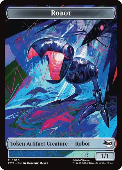Robot // Mutagen Double-Sided Token, Teenage Mutant Ninja Turtles 10 // 9