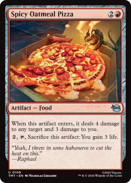 Spicy Oatmeal Pizza, Teenage Mutant Ninja Turtles 109