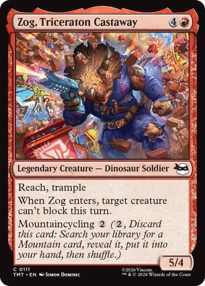 Zog, Triceraton Castaway, Teenage Mutant Ninja Turtles 111