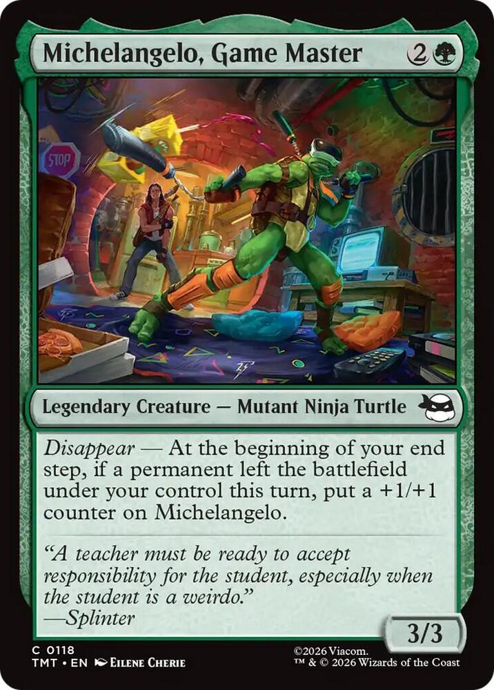 Michelangelo, Game Master, Teenage Mutant Ninja Turtles 118