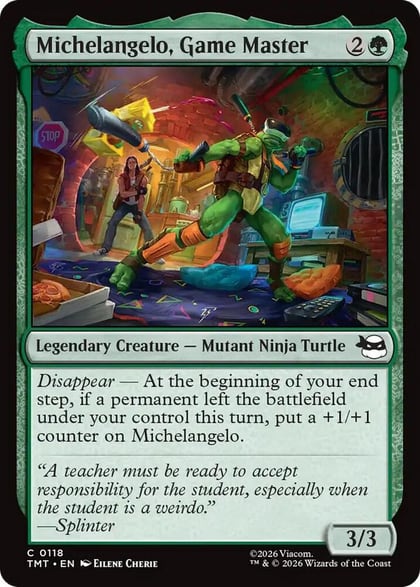 Michelangelo, Game Master, Teenage Mutant Ninja Turtles 118