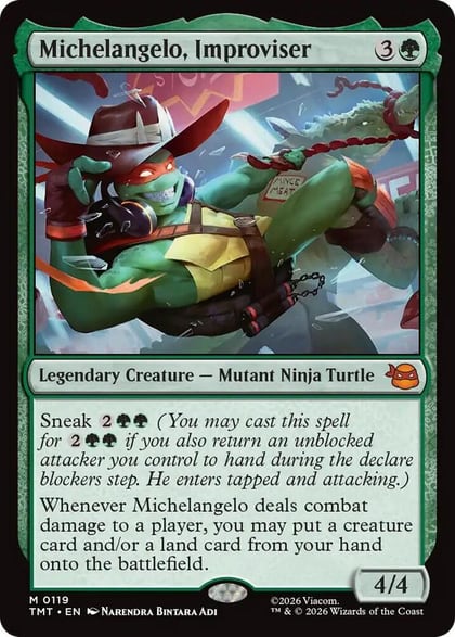 Michelangelo, Improviser, Teenage Mutant Ninja Turtles 119