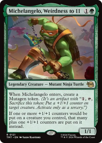 Michelangelo, Weirdness to 11, Teenage Mutant Ninja Turtles 121