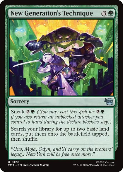 New Generation's Technique, Teenage Mutant Ninja Turtles 126