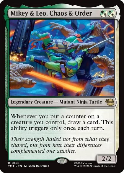 Mikey & Leo, Chaos & Order, Teenage Mutant Ninja Turtles 158
