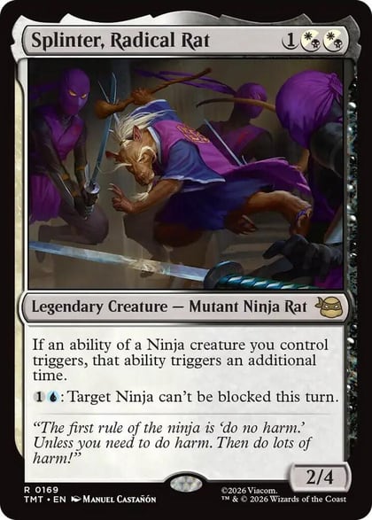 Splinter, Radical Rat, Teenage Mutant Ninja Turtles 169
