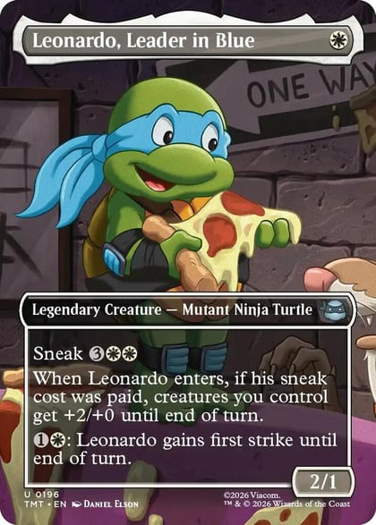 Leonardo, Leader in Blue (Borderless), Teenage Mutant Ninja Turtles 196