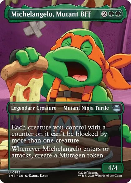 Michelangelo, Mutant BFF (Borderless), Teenage Mutant Ninja Turtles 198