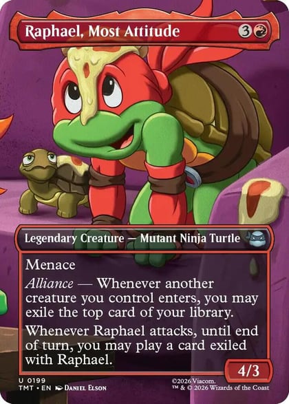 Raphael, Most Attitude (Borderless), Teenage Mutant Ninja Turtles 199