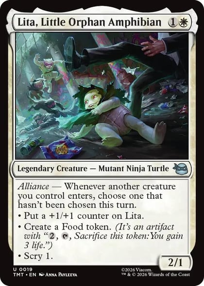 Lita, Little Orphan Amphibian, Teenage Mutant Ninja Turtles 19