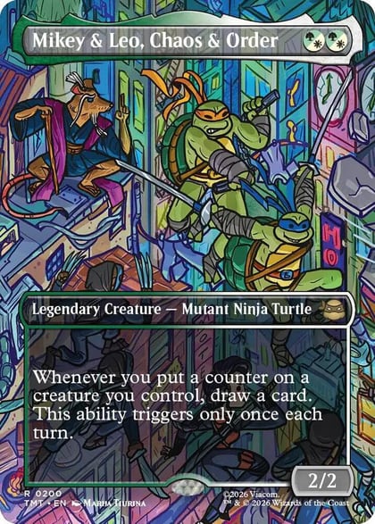 Mikey & Leo, Chaos & Order (Borderless), Teenage Mutant Ninja Turtles 200