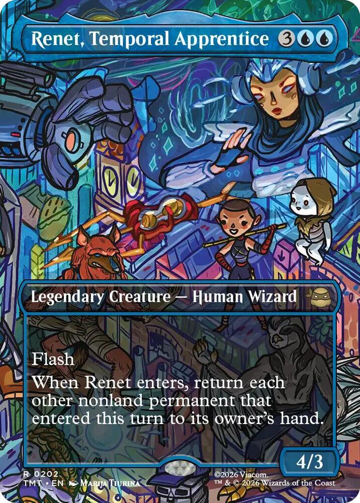 Renet, Temporal Apprentice (Borderless), Teenage Mutant Ninja Turtles 202
