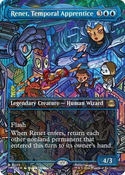 Renet, Temporal Apprentice (Borderless), Teenage Mutant Ninja Turtles 202