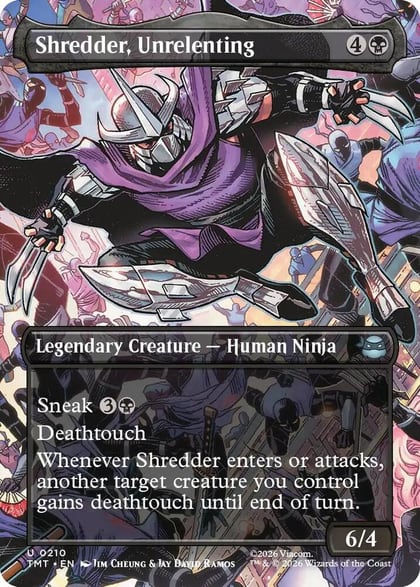 Shredder, Unrelenting (Borderless), Teenage Mutant Ninja Turtles 210