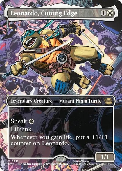 Leonardo, Cutting Edge (Borderless), Teenage Mutant Ninja Turtles 211