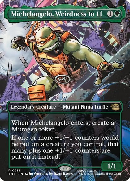 Michelangelo, Weirdness to 11 (Borderless), Teenage Mutant Ninja Turtles 214