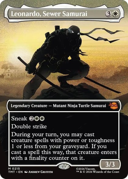 Leonardo, Sewer Samurai (Borderless), Teenage Mutant Ninja Turtles 215