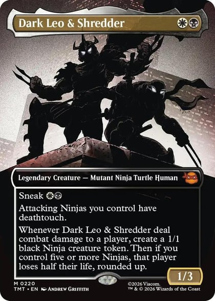 Dark Leo & Shredder (Borderless), Teenage Mutant Ninja Turtles 220