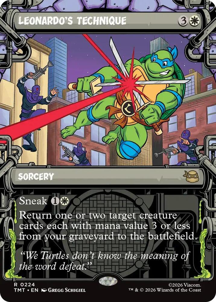 Leonardo's Technique (Showcase), Teenage Mutant Ninja Turtles 224