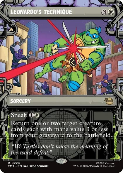 Leonardo's Technique (Showcase), Teenage Mutant Ninja Turtles 224