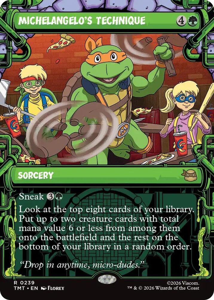 Michelangelo's Technique (Showcase), Teenage Mutant Ninja Turtles 239