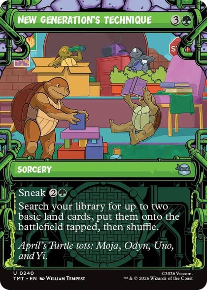 New Generation's Technique (Showcase), Teenage Mutant Ninja Turtles 240