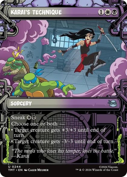 Karai's Technique (Showcase), Teenage Mutant Ninja Turtles 244