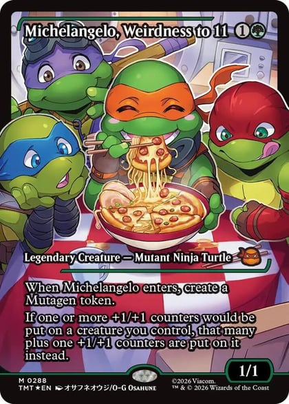 Michelangelo, Weirdness to 11 (Showcase), Teenage Mutant Ninja Turtles 288