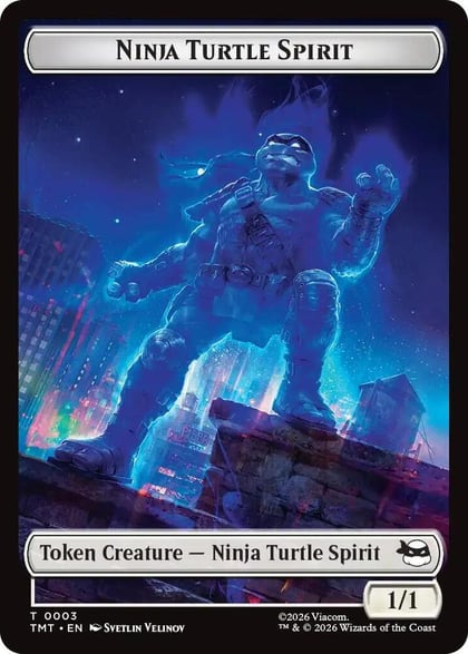 Ninja Turtle Spirit // Food Double-Sided Token, Teenage Mutant Ninja Turtles 3 // 8