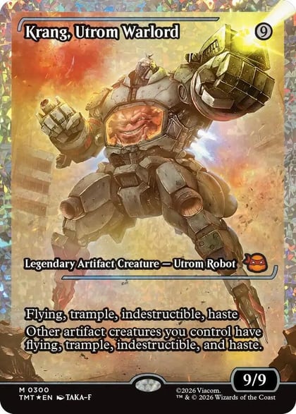 Krang, Utrom Warlord (Showcase) (Fracture Foil), Teenage Mutant Ninja Turtles 300
