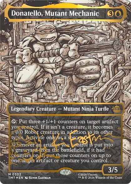 Donatello, Mutant Mechanic (Borderless) (Gold-Stamped Signature), Teenage Mutant Ninja Turtles 302
