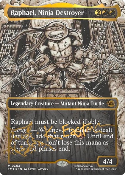 Raphael, Ninja Destroyer (Borderless) (Gold-Stamped Signature), Teenage Mutant Ninja Turtles 303