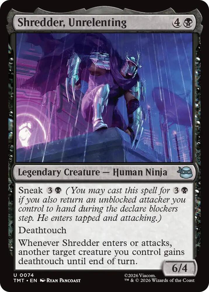 Shredder, Unrelenting, Teenage Mutant Ninja Turtles 74