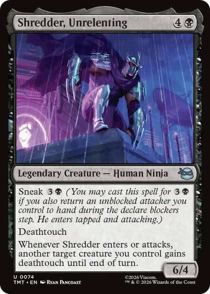 Shredder, Unrelenting, Teenage Mutant Ninja Turtles 74