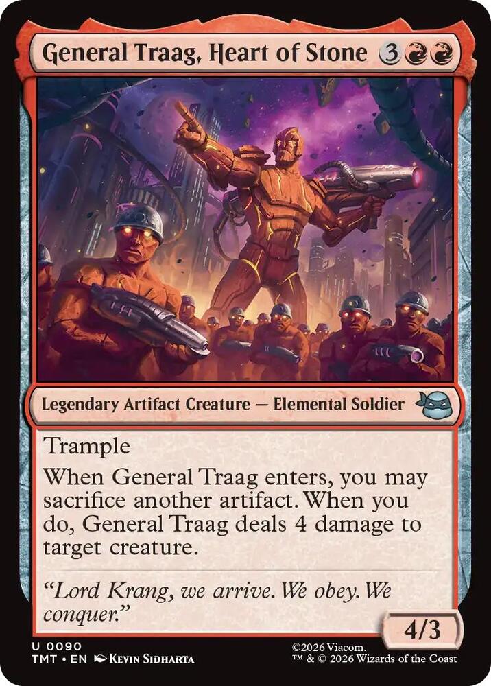 General Traag, Heart of Stone, Teenage Mutant Ninja Turtles 90