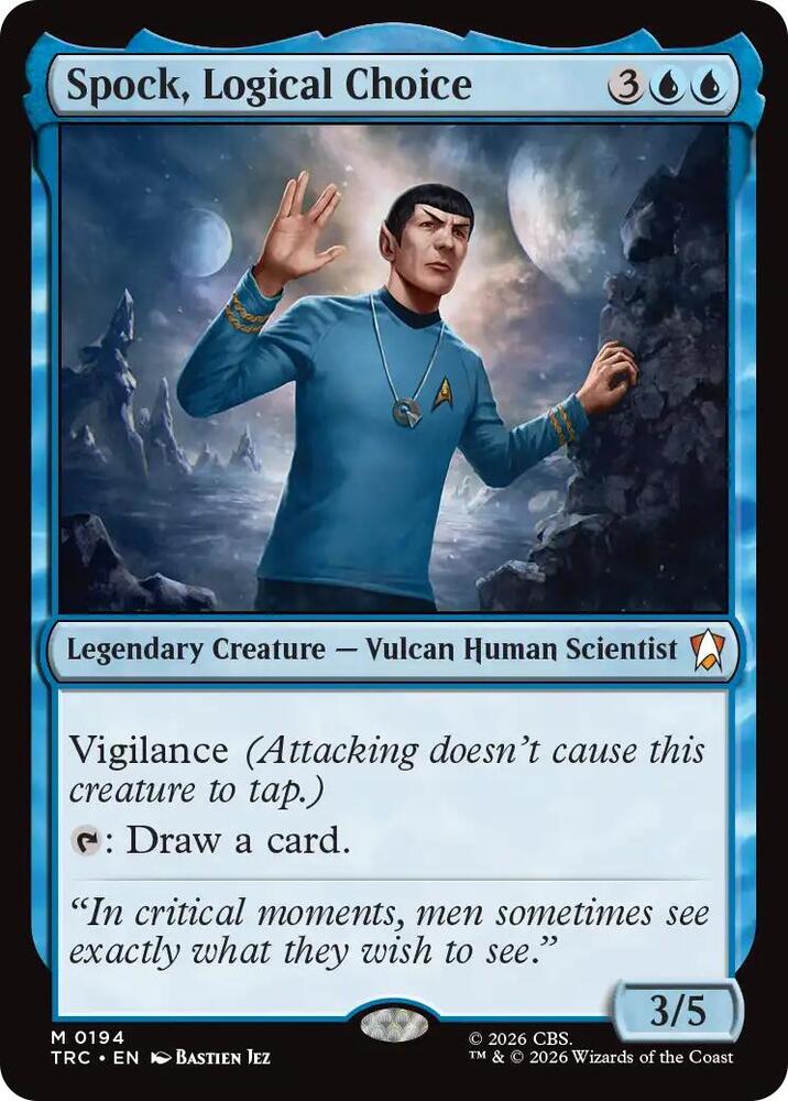 Spock, Logical Choice, Commander: Star Trek 194
