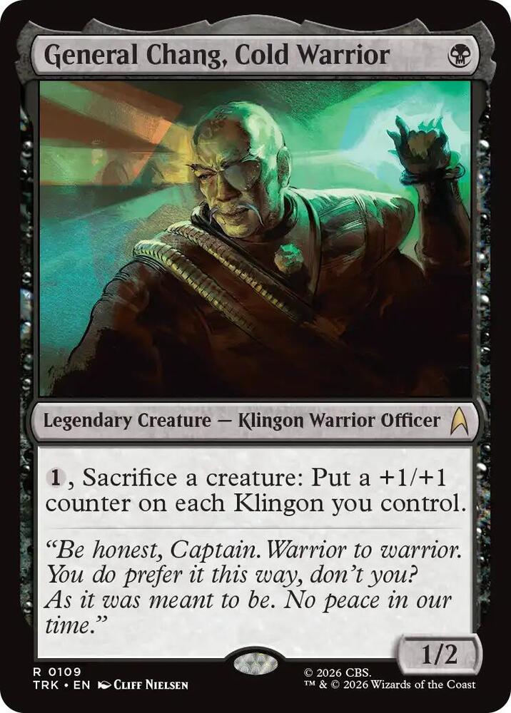General Chang, Cold Warrior, Star Trek 109