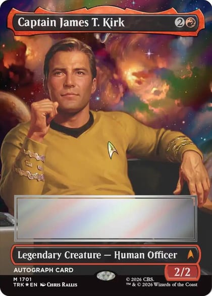 Captain James T. Kirk (Borderless) (Signed), Star Trek 1701