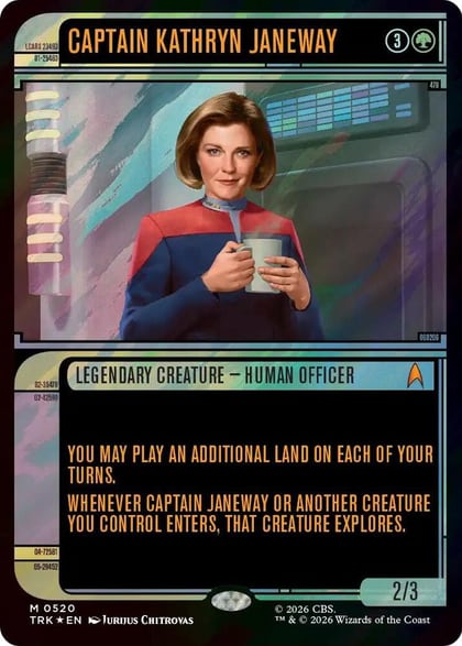 Captain Kathryn Janeway (Showcase) (Surge Foil), Star Trek 520
