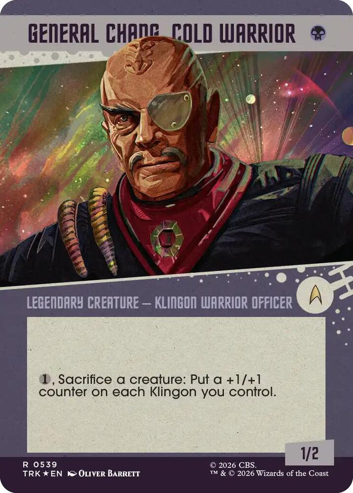 General Chang, Cold Warrior (Showcase) (0539) (Surge Foil), Star Trek 539