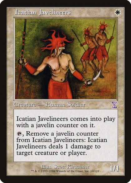 Icatian Javelineers, Timeshifted 10