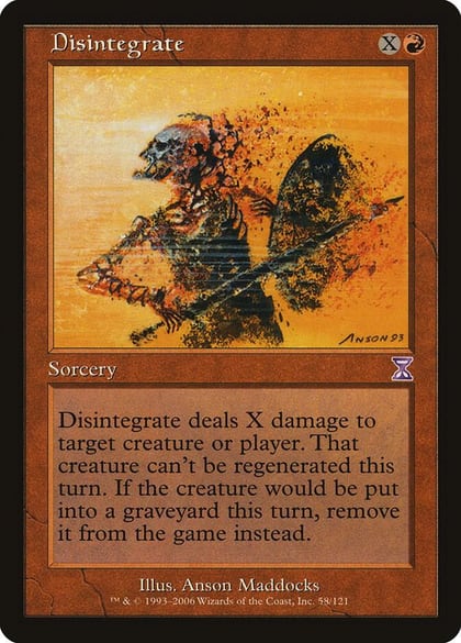 Disintegrate, Timeshifted 58