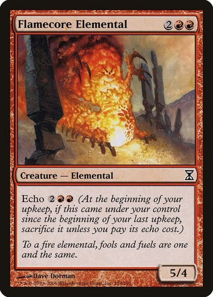 Flamecore Elemental, Time Spiral 154