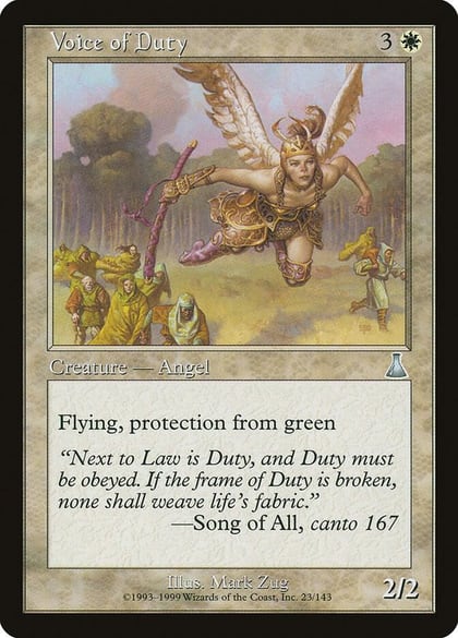 Voice of Duty, Urza's Destiny 23