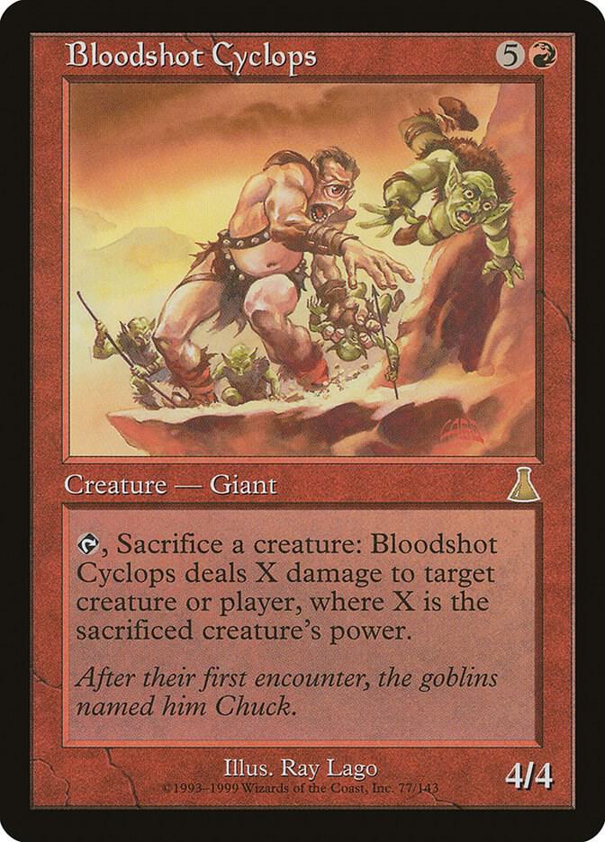 Bloodshot Cyclops, Urza's Destiny 77
