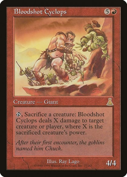 Bloodshot Cyclops, Urza's Destiny 77