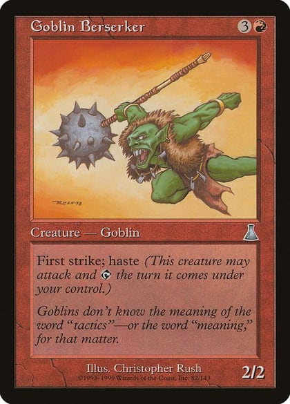 Goblin Berserker, Urza's Destiny 82