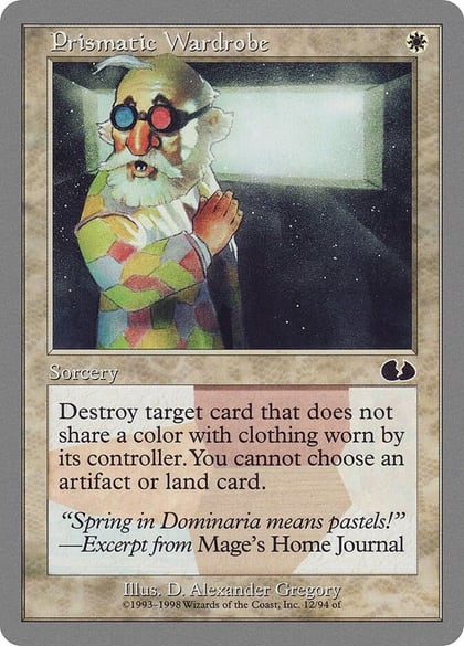 Prismatic Wardrobe, Unglued 12